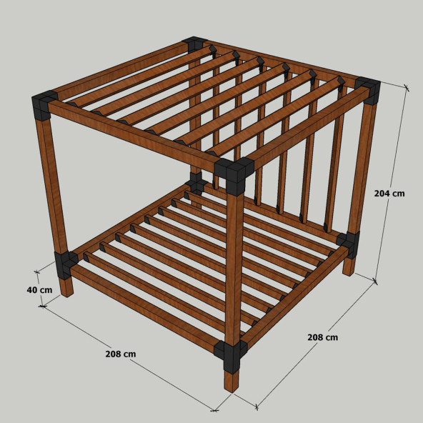 MANDU Ahşap Loca (Dış Mekan Yatak) - 7