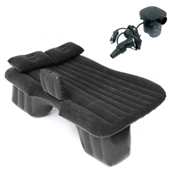 Oto, Araç Şişme Arka Koltuk Yatağı Siyah ürün görseli 1