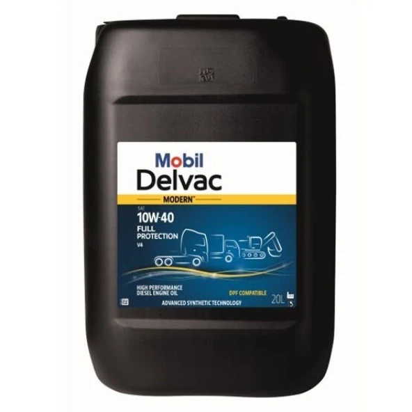 Mobil Delvac Modern HD Full Protection V4 10w40 Motor Yağı 20lt