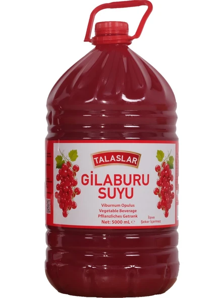 Kayseri Pazarı Gilaburu Suyu Nektarı 5 Litre Pet bidon