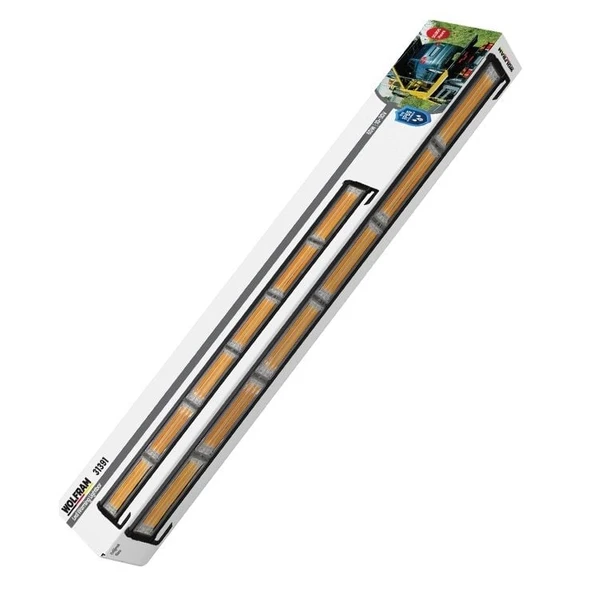 Wolfram Sarı Çakarlı Neon Led Bar Tepe Off Road Çalışma Lambası 10-30V 60W 91cm - Resim 2