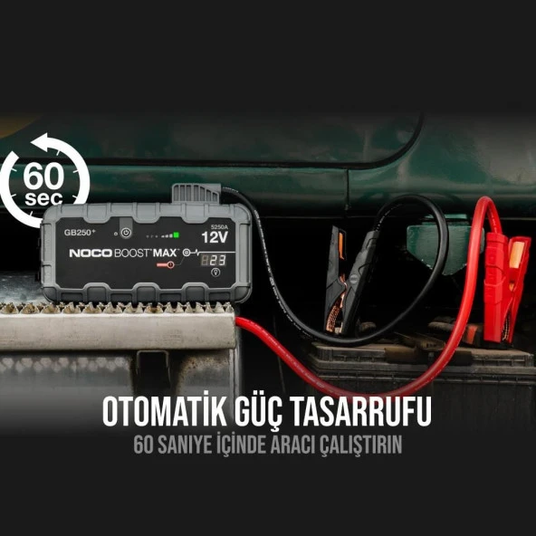 NOCO Genius GB250 12V 5250Amp Ultrasafe Lityum Akü Takviye + Powerbank + Led Lamba