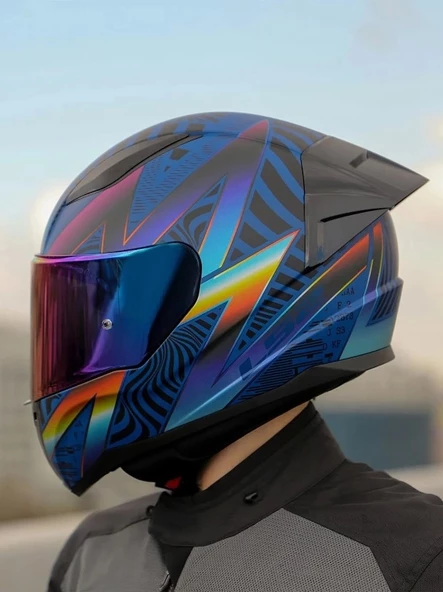 LS2 RAPID 2 RACE OPTİK KASK+GÖKKUŞAĞI CAM+SPOILER (ŞEFFAF+GÖKKUŞAĞI CAM) ürün görseli