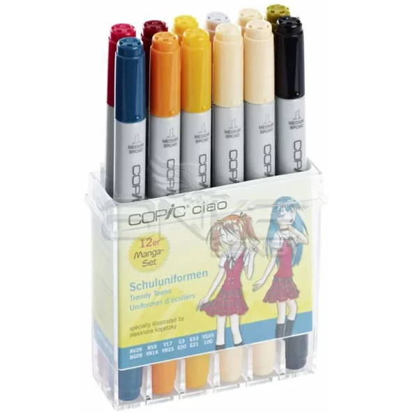 Copic Ciao Marker 12li Set School Uniforms - 1