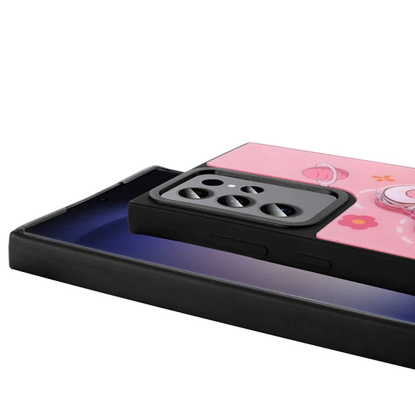 Galaxy S23 Ultra Kılıf Parlayan Kabartmalı İkonik Figürlü Amas Silikon Kılıf - Resim 10