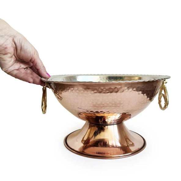 Shark Anatolia Bakır Punch Şerbet Kasesi 27cm - 3