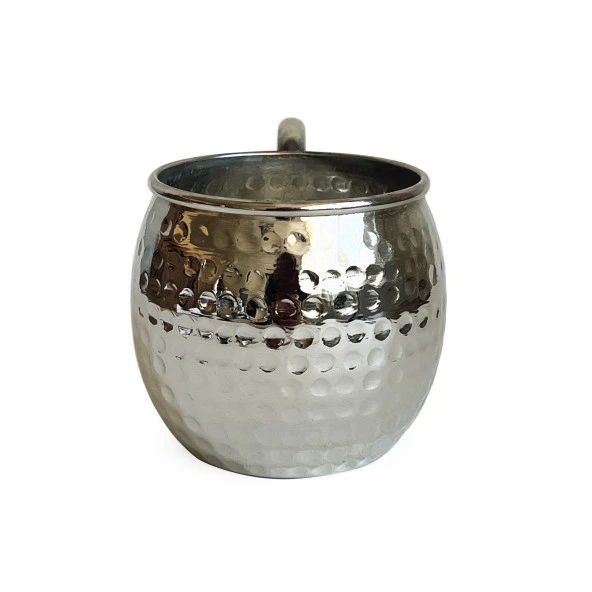 Shark Anatolia Luna Petekli Bakır Kupa Bardak Mug Nikel Kaplama - 5