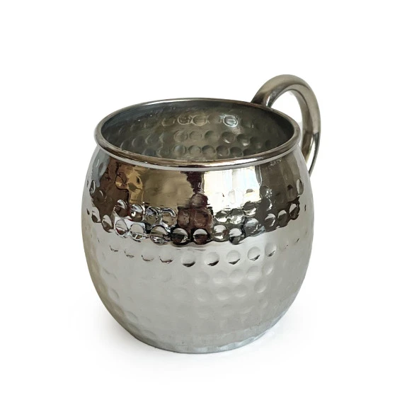 Shark Anatolia Luna Petekli Bakır Kupa Bardak Mug Nikel Kaplama - 6