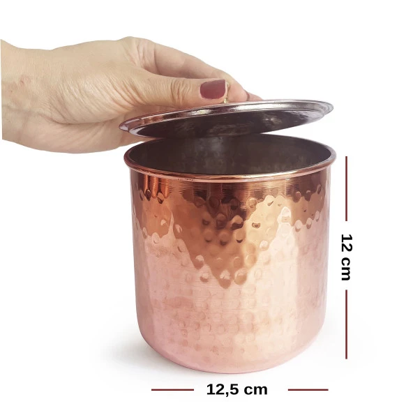 Shark Anatolia Safran El Dövmesi Bakır Baharatlık 12cm - 3