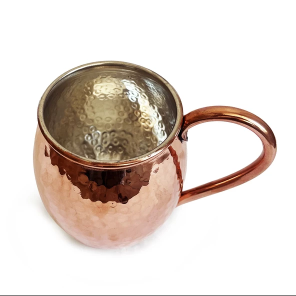 Shark Anatolia El Dövmesi Bakır Kupa Bardak Moscow Mule Mug - 3