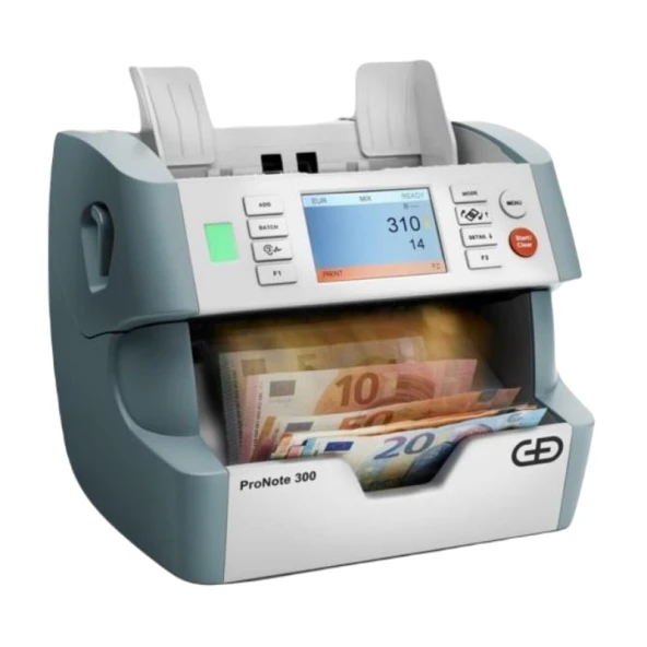 Giesecke+Devrient ProNote 330 Tek Katlı, Çift Cıslı Banknot Sayma Makinesi 22 Ülke Parası, Alman Malı - 2