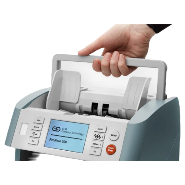 Giesecke+Devrient ProNote 330 Tek Katlı, Çift Cıslı Banknot Sayma Makinesi 22 Ülke Parası, Alman Malı - 3