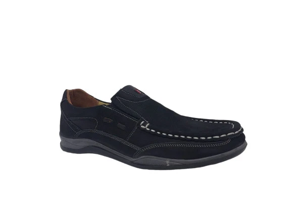 Zerhan 2001 Erkek Siyah Nubuk Deri Ayakkabı - Resim 2