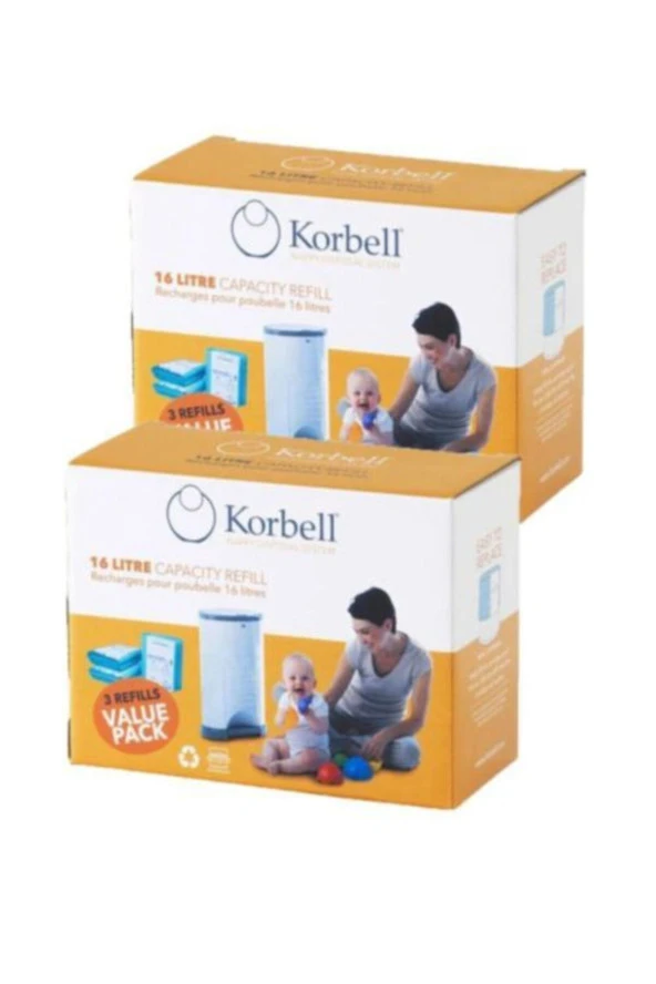 (orjinal) 2 Adet X 3 Paket (2970 Adet Kapasiteli) Bez Kapasiteli Çöp Poşeti