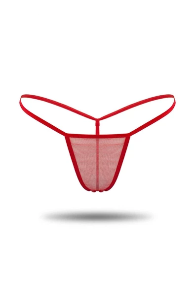 CLZ275 Tül Tanga Külot Kırmızı