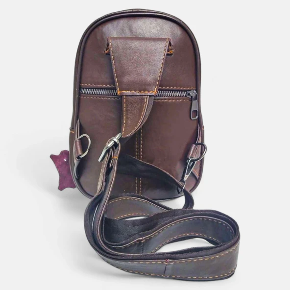 Lederax Hakiki Deri Göğüs Çantası Bodybag  LD484 - 6