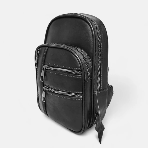 Lederax Hakiki Deri Göğüs Çantası Bodybag  LD484 - 10