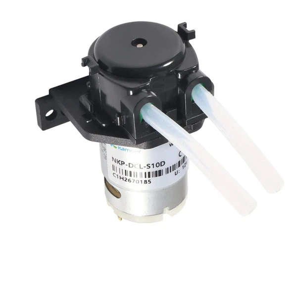 12 V Peristaltik Sıvı Pompası - Dozaj Su Pompası Silikon Tüp - NKP-DCL-S10D Siyah - Resim 2