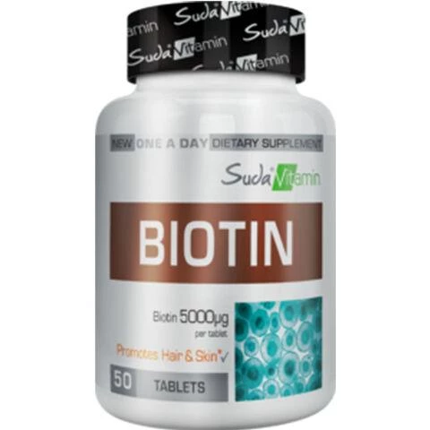 Suda Vitamin Biotin 5000 mcg 50 Tablet