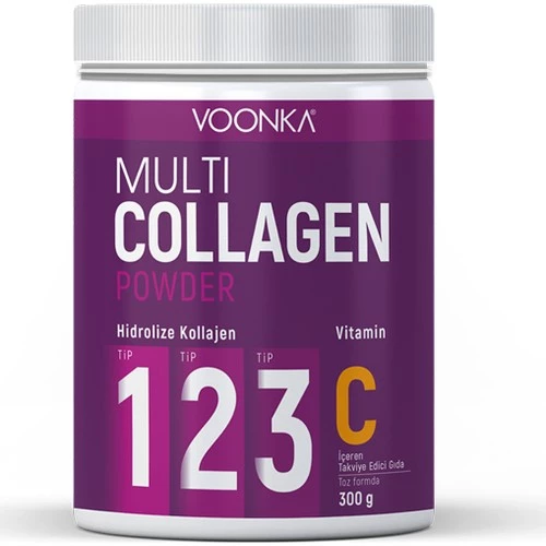 Voonka Collagen Powder Hidrolize Kollajen Vitamin C 300gr