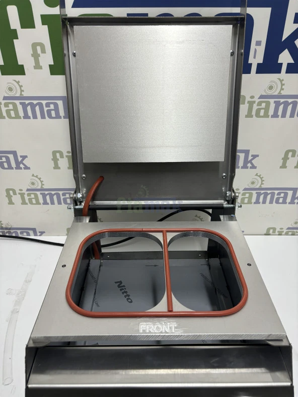 Fiapack Karton Tabak Kapatma Makinası - Karton Kase Kapatma Makinesi 2 Bölmeli - 8