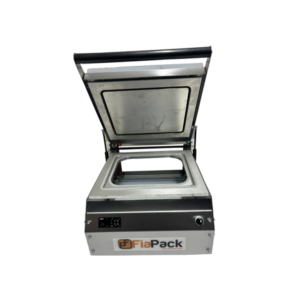 Fiapack Paslanmaz Büyük Tabak Kapatma Makinesi - Kasap Küvet Tabak Kase Kapatma Makinası