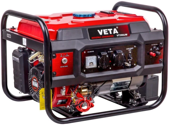 Veta VT350JM5  Marşlı Benzinli Monofaze Jeneratör Eur5 3.5 Kva