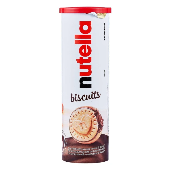 Nutella Biscuits Kakaolu Fındık Kremalı Dolgulu Bisküvi 166G