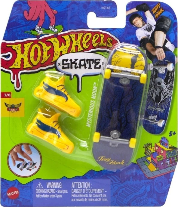 Hot Wheels Skate Parmak Kaykay ve Ayakkabı Mysterious Moon HVJ79