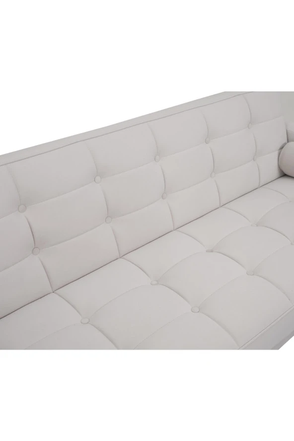 Vipa Home Seattle Krem Yataklı Çekyat Üçlü Kanepe - 7