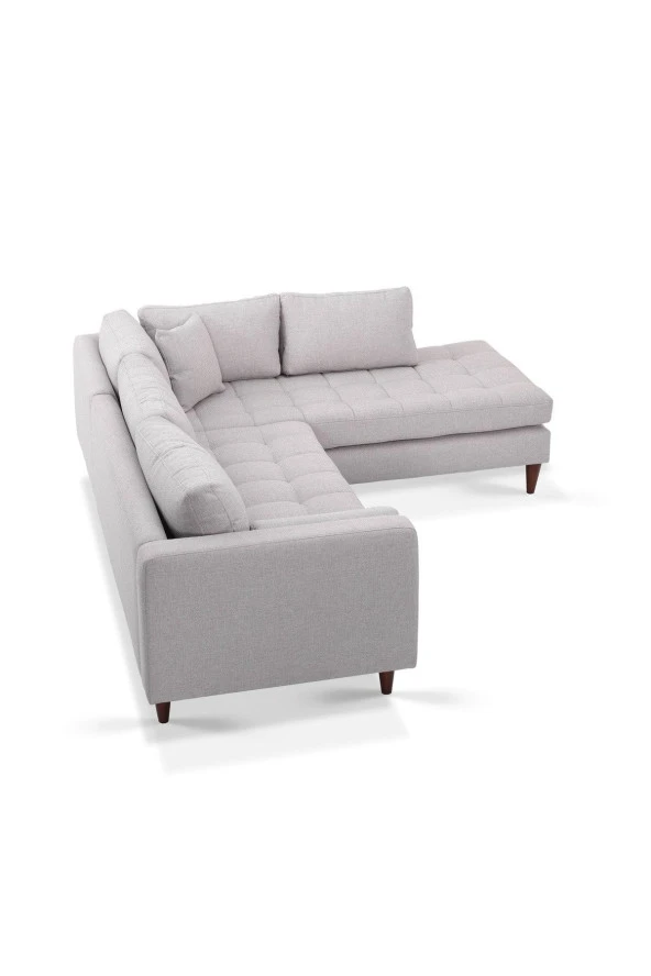 Vipa Home Minnesota Açık Gri Sağ Sabit Oturum 2 R Köşe Takımı - 3