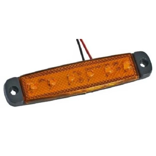 Off Road Basamak Aydınlatma Ledi Parmak Led Sarı 6 Led 12-24V (10 Adet) ürün görseli 1