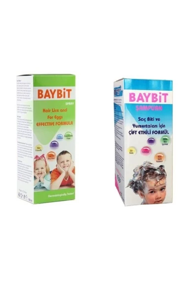 Bit Spreyi 100 ml + Bit Şampuanı 100 ml  Kofre Set 2 Adet Bit Tarağı Hediye