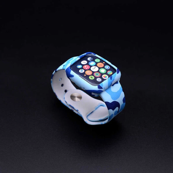 Apple Watch 38mm Zore 3 in 1 Army Kordon - 4