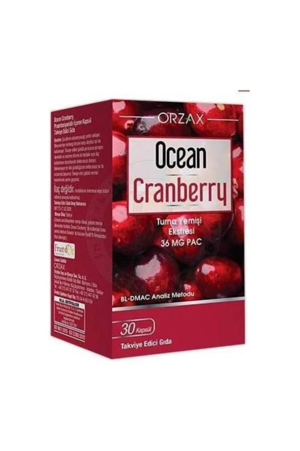 Cranberry Turna Yemişi Ekstresi 36 Mg Pac 30 Kapsül