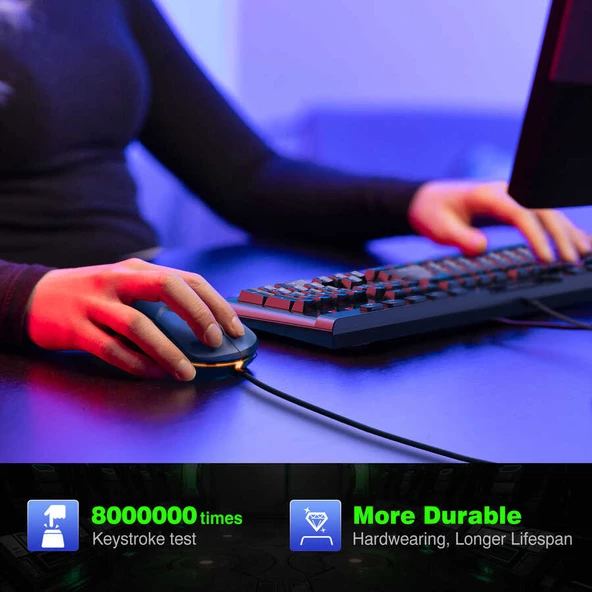 Zore Onikuma G21 RGB Oyuncu Klavye Mouse Seti - 7