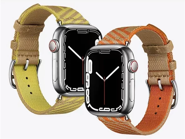 Apple Watch 7 41mm KRD-51 Hasır Kordon - 11