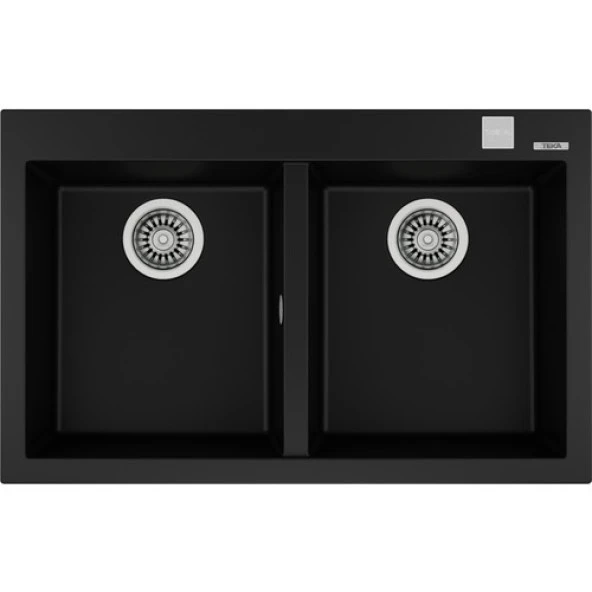 Teka ForSquare 790 TG Çift Hazneli Siyah Granit Mutfak Eviyesi
