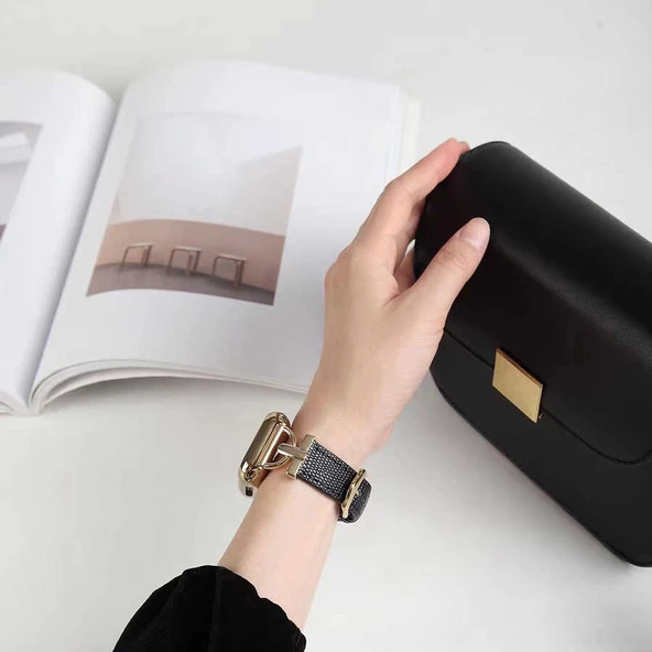 Apple Watch 44mm KRD-53 Deri Kordon - 2