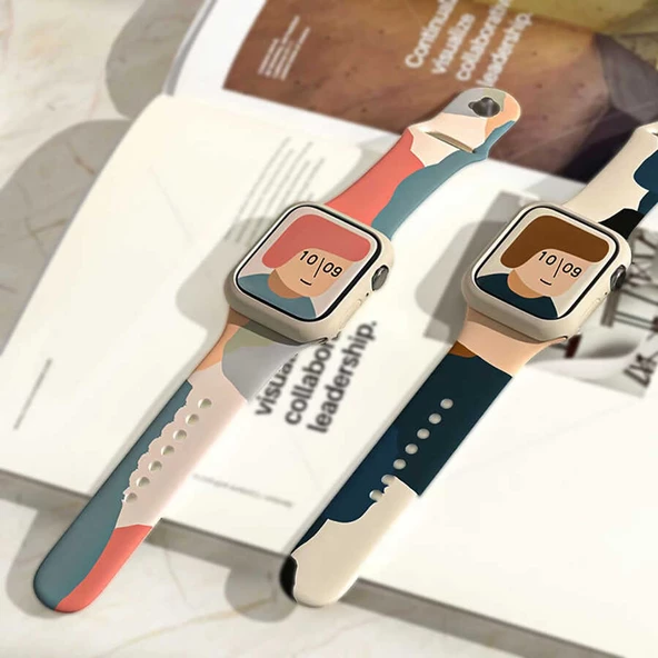 Apple Watch 7 45mm KRD-62 Silikon Kordon - 11