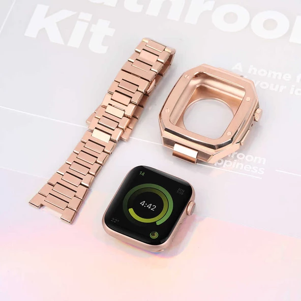 Apple Watch 44mm Zore KRD-64 Metal Kordon - 7
