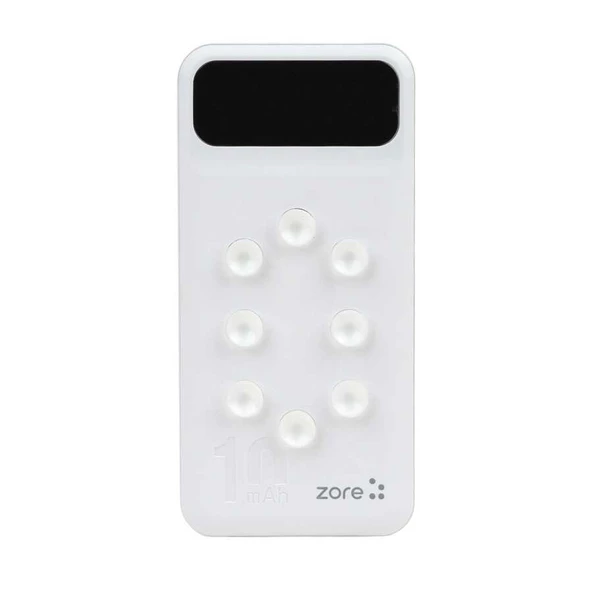 Zore ZR-PW02 Type-C - Micro - Lightning Led Göstergeli Taşınabilir Powerbank 10000 mAh