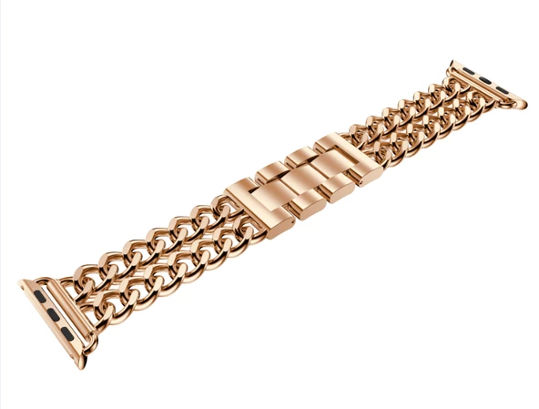 ​​​Apple Watch Ultra 49mm Kordon Cowboy Metal Strap Kayış - Resim 9