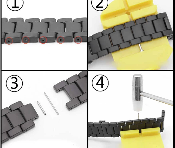 ​​​Apple Watch Ultra 49mm Kordon Mat Seramik Metal Strap Kayış - Resim 8