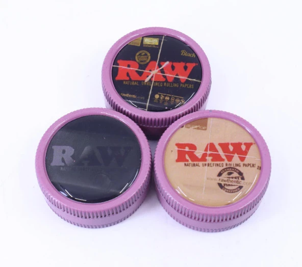 RAW Metal Tüt*n Öğütücü/Parçalayıcı/Grinder - Pembe 35mm