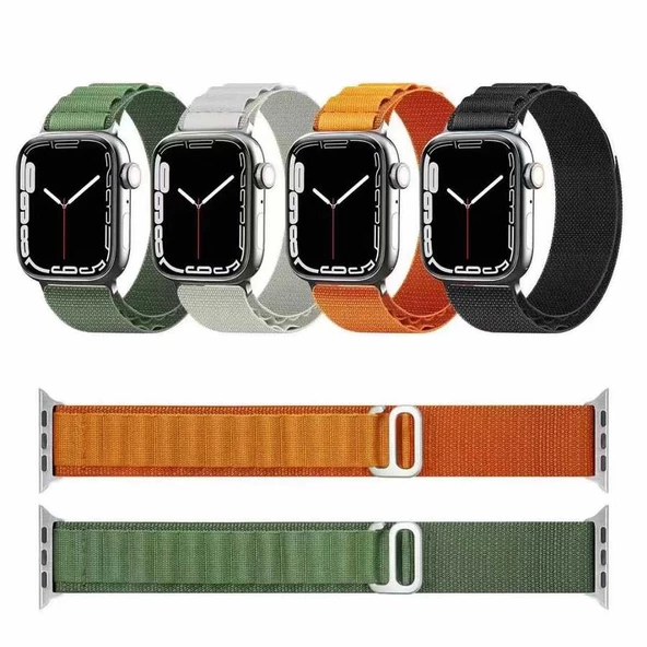 Apple Watch 38mm Zore KRD-74 Hasır Kordon - 5