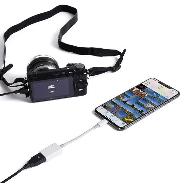 Zore JH-0514 Lightning To Usb Kamera Bağlantı Adaptörü - 3