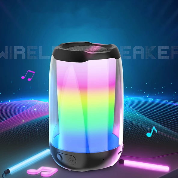 Zore NBY8893A Ayarlanabilir RGB Işıklı Bluetooth Hoparlör Speaker - 2