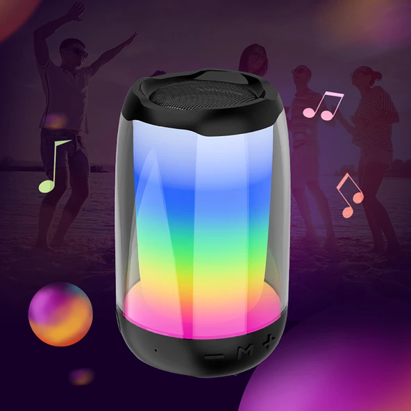 Zore NBY8893A Ayarlanabilir RGB Işıklı Bluetooth Hoparlör Speaker - 8