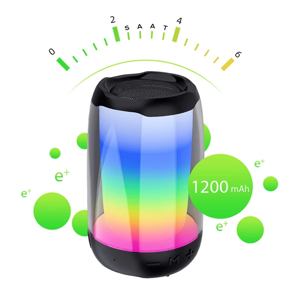 Zore NBY8893A Ayarlanabilir RGB Işıklı Bluetooth Hoparlör Speaker - 9